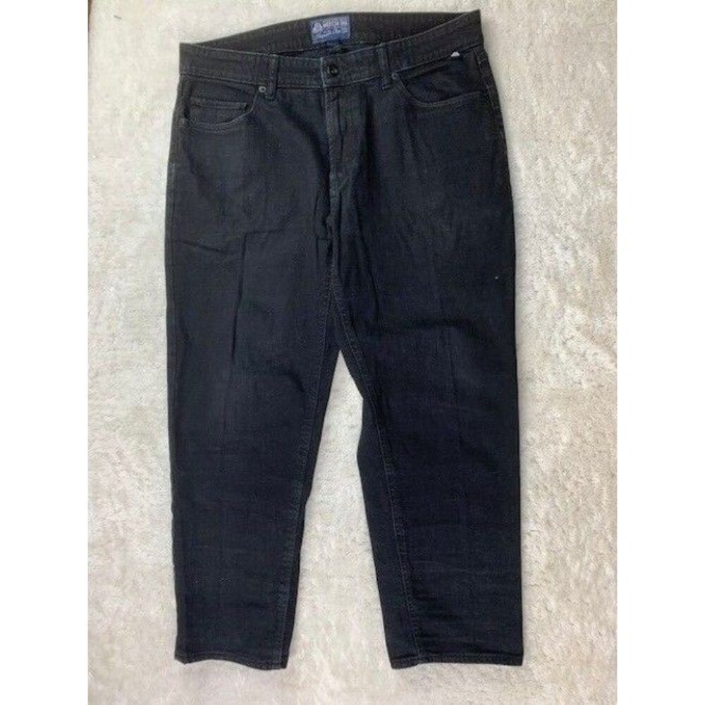 American Rag Womens Size 34 Jeans Black Ankle Stretch High Rise